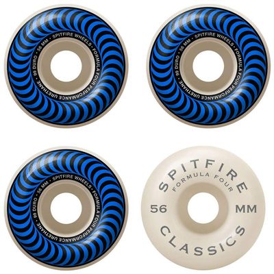 Spitfire Skateboard Wheels F4 Classics 99A Blue/White 56mm