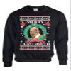 ALLNTRENDS Adult Sweatshirt Merry Christhmith Tyson Ugly Xmas (M, Black) view 1