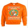 ALLNTRENDS Adult Sweatshirt Merry Christhmith Tyson Ugly Xmas (M, Orange) view 1