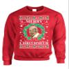 ALLNTRENDS Adult Sweatshirt Merry Christhmith Tyson Ugly Xmas (S, Red) view 1