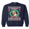 ALLNTRENDS Adult Sweatshirt Merry Christhmith Tyson Ugly Xmas (L, Navy Blue) view 1