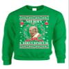 ALLNTRENDS Adult Sweatshirt Merry Christhmith Tyson Ugly Xmas (3XL, Irish Green) view 1