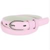 CTM Kid's Leather 1 inch Basic Dress Belt, Xlarge, Light Pink view 4