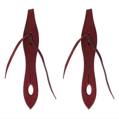 Amish USA Horse Tack Western Horse Tack Latigo Red Leather Slobber Straps 975L2000
