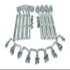 Sturdy Built (8) 12" Galvanized Swivel Top Bunk Bracket Kit with Hardware for 2x3 Boat Trailer Crossmember view 1
