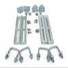 Sturdy Built (4) 12" Galvanized Swivel Top Bunk Bracket Kit with Hardware for 2x3 Boat Trailer Crossmember view 1