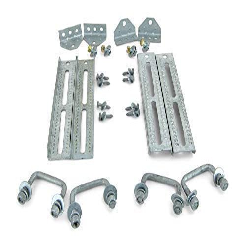 Sturdy Built (4) 12" Galvanized Swivel Top Bunk Bracket Kit with Hardware for 1.5x3 Boat Trailer Crossmember