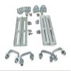 Sturdy Built (4) 12" Galvanized Swivel Top Bunk Bracket Kit with Hardware for 1.5x3 Boat Trailer Crossmember view 1