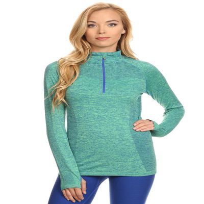 SAT1001 Teal S/M Seamless Active Tops
