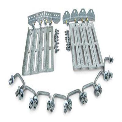 Sturdy Built (8) 12" Galvanized Swivel Top Bunk Bracket Kit with Hardware for 1.5x3 Boat Trailer Crossmember