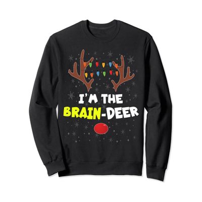 Brainy Novelty Christmas Matching Family Sweatshirt
