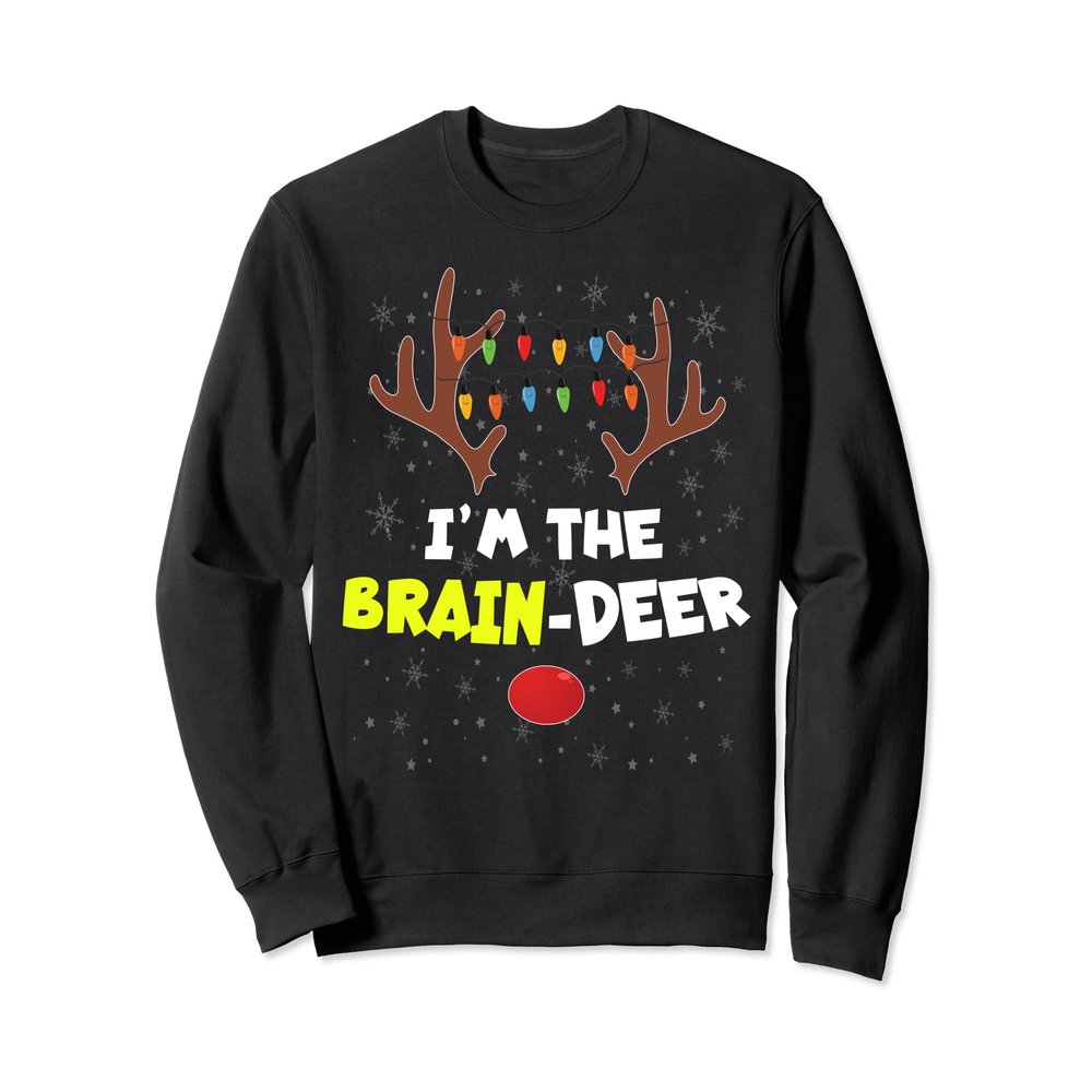 Brainy Novelty Christmas Matching Family Sweatshirt