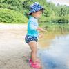Green Sprouts Girls Swim Diaper Navy Flamingo's-6 Months view 2