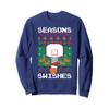 Basketball Player Ugly Christmas Sweater Seasons Swishes Sweatshirt view 1