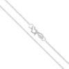 Sterling Silver Box Chain 0.8mm Solid 925 Italy Lightweight Wide Valentine's Day Love Heart Clasp Necklace 24" view 1