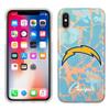 Prime Brands Group Cell Phone Case for Apple iPhone Xs/X - Teal/Rose Gold - NFL Licensed Los Angeles Chargers view 1