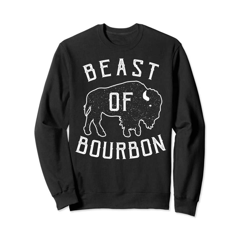 Beast of Bourbon Drinking Whiskey Shirt Bison Buffalo Party