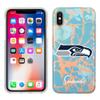 Prime Brands Group Cell Phone Case for Apple iPhone Xs/X - Teal/Rose Gold - NFL Licensed Seattle Seahawks view 1