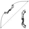 Toparchery Archery Takedown Recurve Bow Hunting Long Bow Set Alloy Riser - Right Hand Black - Draw Weight 30lbs 40lbs - with Arrow Sight, Arrow Brush (Black, 30lbs) view 1