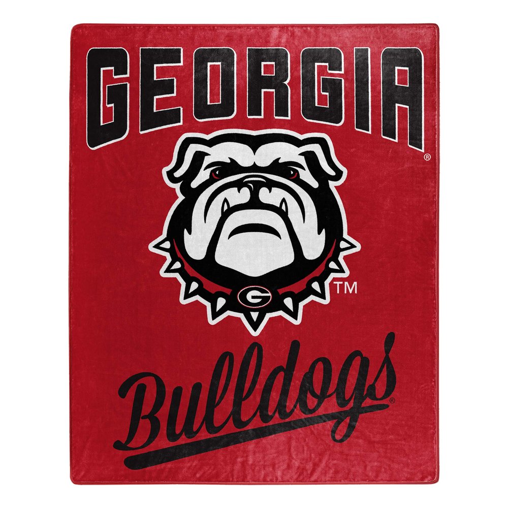 Northwest NCAA Georgia Bulldogs Unisex-Adult Raschel Throw Blanket, 50" x 60", Alumni