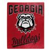 Northwest NCAA Georgia Bulldogs Unisex-Adult Raschel Throw Blanket, 50" x 60", Alumni view 1