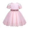 Agoky Baby Flower Girls Floral Embroidered Christening Baptism Formal Ball Gown Dress Pink Sequined 18-24 Months view 1