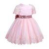 Agoky Baby Flower Girls Floral Embroidered Christening Baptism Formal Ball Gown Dress Pink Sequined 18-24 Months view 3