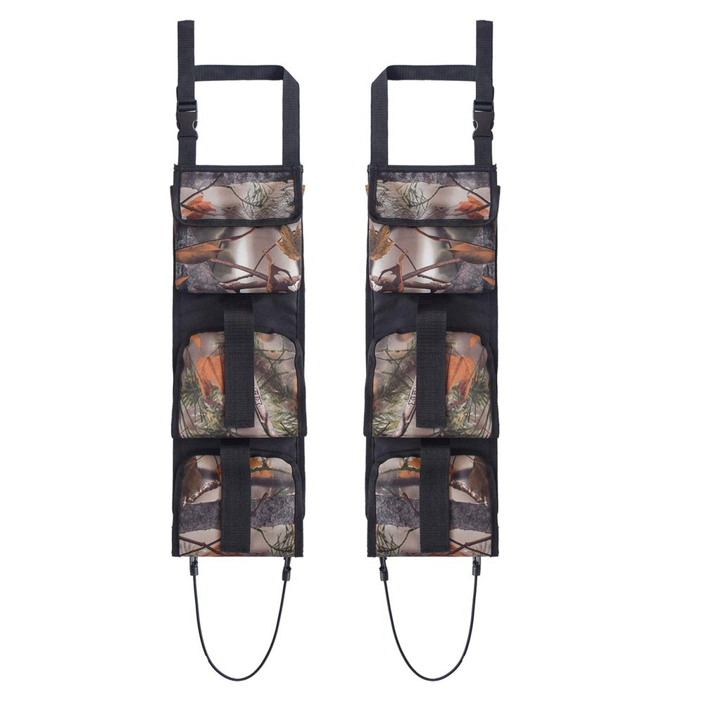 UNISTRENGH Hunting Gear Seat Back Gun Sling Holder High Performance Maple-Leaves Camouflage Gun Holsters Pistols Organizer with Pocket Universal Fit for Truck SUV Car Shooting Accessories