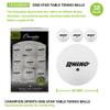 Champion Sports 1 Star Table Tennis Ball Pack  White Ping Pong Balls, Set of 38, with 40mm Seamless Design  Recreation Table Tennis Equipment, Accessories view 3