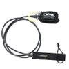 XM SURF MORE Regular 8ft Surfboard Leash with Power Clip Quick Release Upgrade, Cord Thickness (.270in), Key Pocket, Unbreakable Swivels, Detachable Railsaver, Made in USA view 1