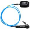 XM SURF MORE Comp 10ft Surfboard Leash with Tangle Free Upgrade, Cord Thickness (.220in), Key Pocket, Unbreakable Swivels, Detachable Railsaver, Made in USA view 1