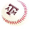 3 Inch Texas A&M Logo Baseball Decal University TX Maroon Removable Wall Sticker Art NCAA Home Room Decor 2 1/2 by 2 1/2 Inches