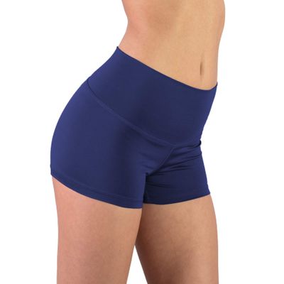 Covalent Activewear Shorty Short & Scunchy Combo-07-L Navy