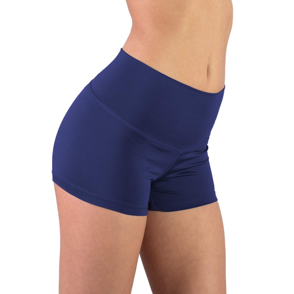 Covalent Activewear Shorty Short & Scunchy Combo-07-L Navy