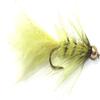 Feeder Creek Woolly Bugger Fly Fishing Flies for Trout, Bass and Salmon- 12pc Handmade Wet Flies for Fly Fishing in Various Patterns/Colors | Streamer Flies (12, Yellow) view 1