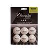 Champion Sports 3 Star Table Tennis Ball Pack, Tournament Grade, White, 40mm Seamless Design, 6 Balls view 1