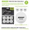 Champion Sports 3 Star Table Tennis Ball Pack, Tournament Grade, White, 40mm Seamless Design, 6 Balls view 2
