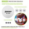 Champion Sports 3 Star Table Tennis Ball Pack, Tournament Grade, White, 40mm Seamless Design, 6 Balls view 3