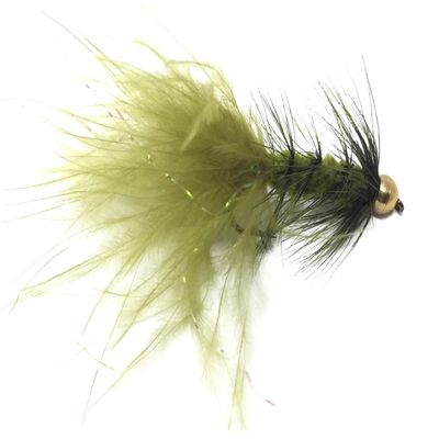Feeder Creek Woolly Bugger Fly Fishing Flies for Trout, Bass and Salmon- 12pc Handmade Wet Flies for Fly Fishing in Various Patterns/Colors | Streamer Flies (2, Olive)