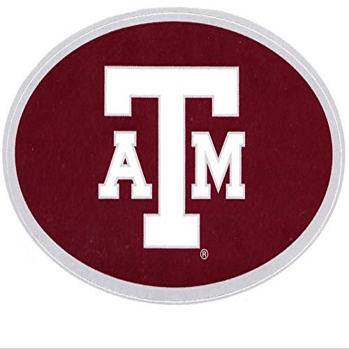 6 Inch Texas A&M Oval Logo Decal University TX Maroon Removable Wall Sticker Art NCAA Home Room Decor 5 1/2 by 4 Inches