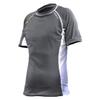Sharkskin Rapid Dry Range Short Sleeve, Charcoal/White, Size: Small view 1