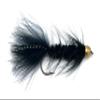 Feeder Creek Woolly Bugger Fly Fishing Flies for Trout, Bass and Salmon- 12pc Handmade Wet Flies for Fly Fishing in Various Patterns/Colors | Streamer Flies (12, Black) view 1