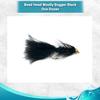 Feeder Creek Woolly Bugger Fly Fishing Flies for Trout, Bass and Salmon- 12pc Handmade Wet Flies for Fly Fishing in Various Patterns/Colors | Streamer Flies (12, Black) view 2