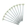 10-Piece Galvanized Steel Tent Pegs - Glow in The Dark Garden Stakes view 1