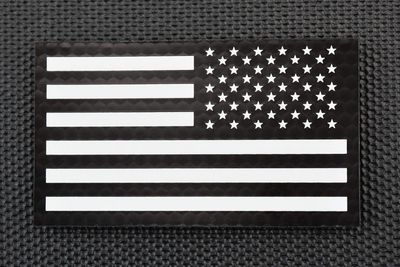 Black & White Infrared Reverse US Flag Patch