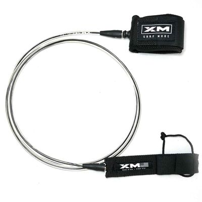 XM SURF MORE CORE Surfboard Leash 10ft., Color at The Core, Regular Cord Thickness (.270 in.), Choose Length and Color, Key Pocket, Unbreakable Swivels, Detachable Railsaver, Made in USA