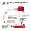 XM SURF MORE CORE Surfboard Leash 10ft., Color at The Core, Regular Cord Thickness (.270 in.), Choose Length and Color, Key Pocket, Unbreakable Swivels, Detachable Railsaver, Made in USA view 2