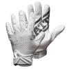 Battle Sports Triple Threat Wide Receiver Football Gloves, Ultra Stick Adult & Youth Gloves - Adult Medium, White view 1