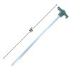 10-Piece Galvanized Steel Tent Pegs - Green Cap Garden Stakes view 3