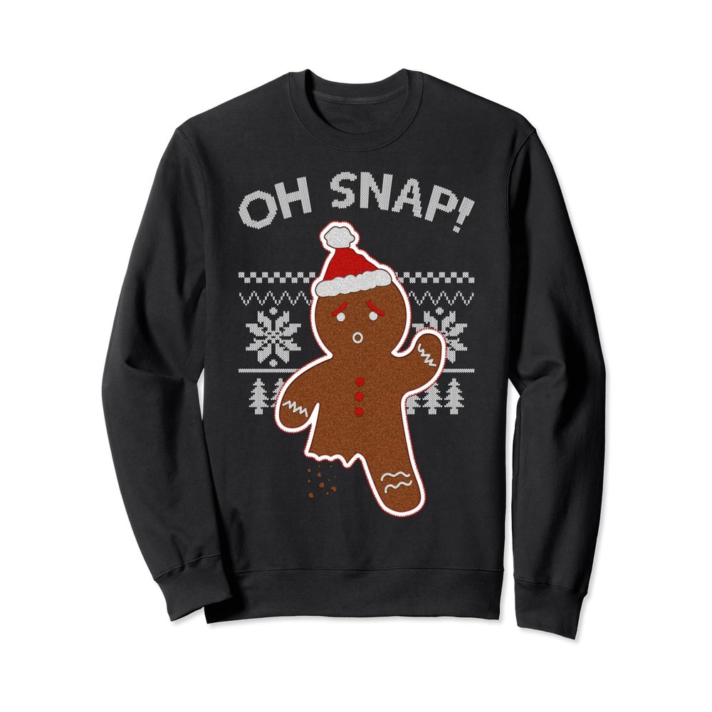 Brooklyn Surf Christmas Holiday Gingerbread Man Sweatshirt